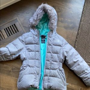 Size 5 XXS girls North Face coat